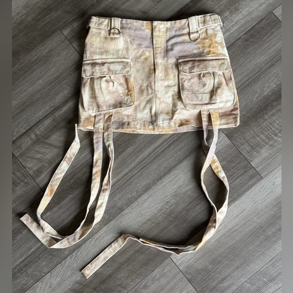 Mars The Label Cargo Mini Skirt 100% Cotton UK Sz 8-US Sz 4 Coachella - Picture 2 of 6